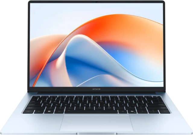 Ноутбук Honor MagicBook X14 Plus (Core 5 220H/14" 2880x1800/32Gb/1Tb SSD/Intel Graphics/Win 11 Home) 5301AJME Светло-голубой - фото